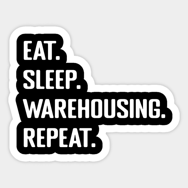 Warehouse Worker w Sticker by Dotty42